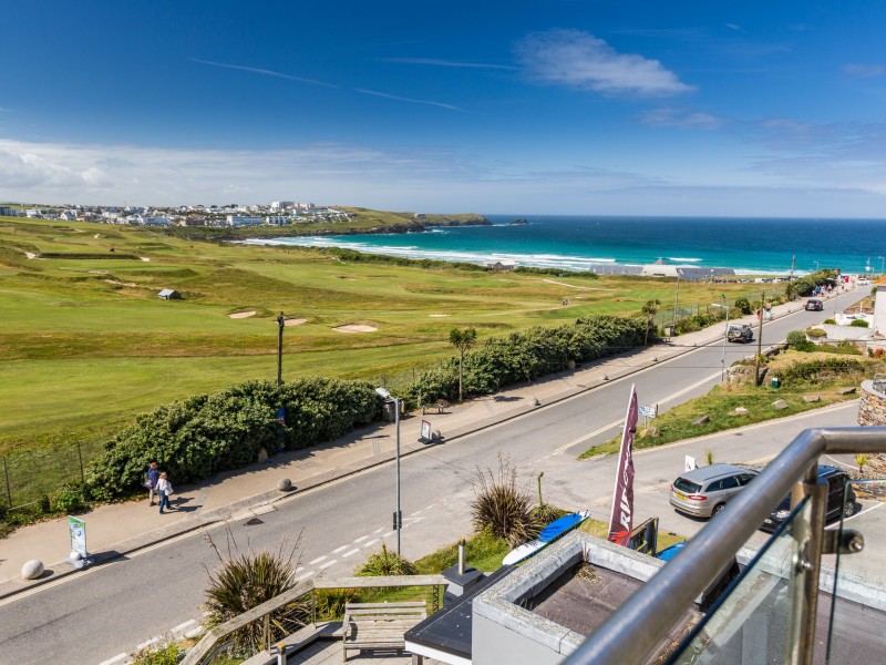 Sea view from the dog friendly Carnmarth Hotel in Newquay, Cornwall