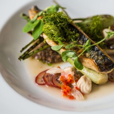 Food at the Carnmarth Hotel in Newquay, Cornwall