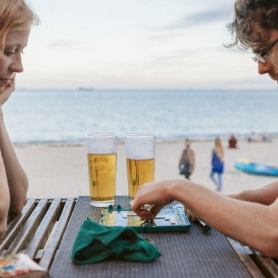 Gylly Beach Cafe terrace