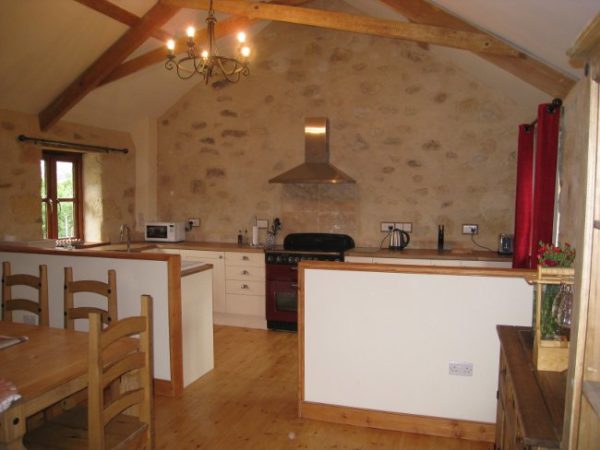 Kitchen at Bed & Basket in Cornwall