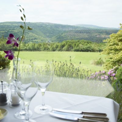 View from the restaurant at The Horn of Plenty