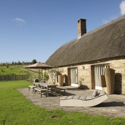 Henchard Cottage patio - Greenwood Grange