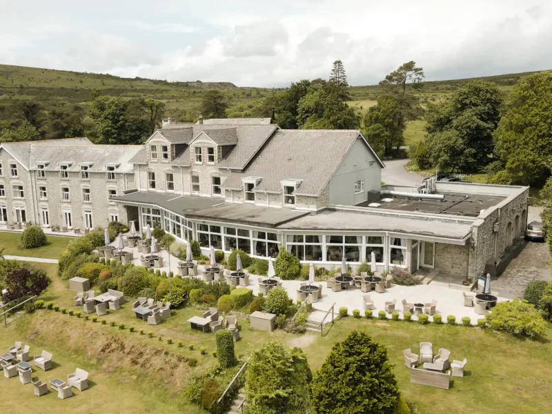 The Moorland Country Hotel and gardens at Haytor, Dartmoor